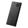 Baseus power bank Adaman Metal, Litija-jonu 10000mAh, 2xUSB, USB-C, Lightning, MicroUSB 22.5W (Melns)