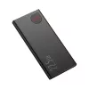 Baseus power bank Adaman Metal, Litija-jonu 10000mAh, 2xUSB, USB-C, Lightning, MicroUSB 22.5W (Melns)