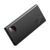 Baseus power bank Adaman Metal, Litija-jonu 10000mAh, 2xUSB, USB-C, Lightning, MicroUSB 22.5W (Melns)