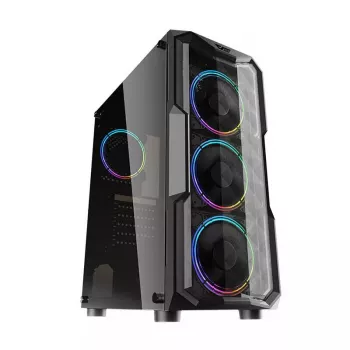 Datora korpuss Darkflash Aquarius Acrylic ATX Melns
