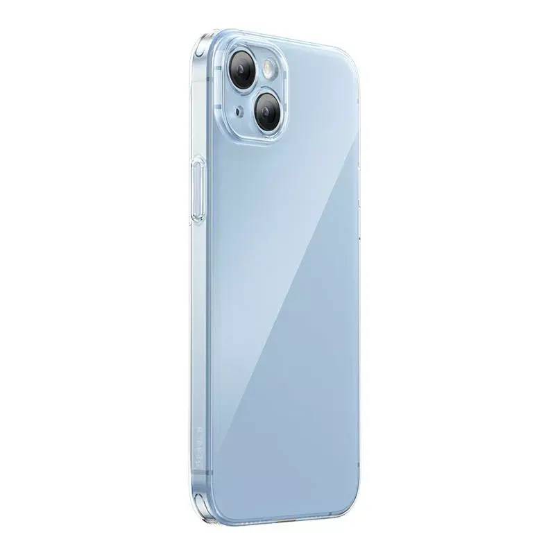 Aizsargājošs caurspīdīgs maciņš ar rūdītu stiklu, Baseus, iPhone 14 Plus (P60112202201-02)