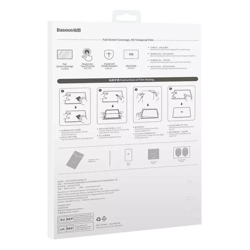 Rūdīta stikla ekrāna aizsargs Baseus Crystal Huawei MatePad Pro 11, 0,3 mm biezums