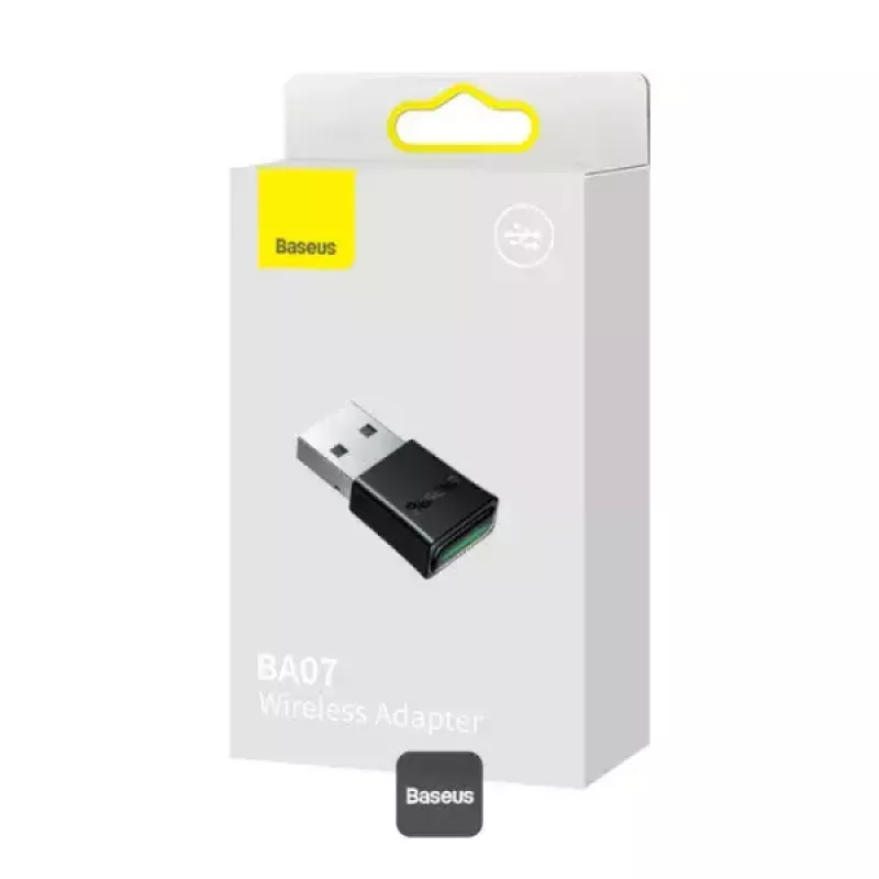 Baseus BA07 Mini Bluetooth adapteris datoram, USB 5.3 bezvadu Bluetooth uztvērējs - melns