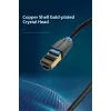 Ethernet komutācijas kabelis Vention Cat.8 S/FTP 1 m Melns RJ-45 Zeltīts