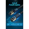 Ethernet komutācijas kabelis Vention Cat.8 S/FTP 1 m Melns RJ-45 Zeltīts