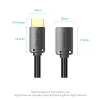 HDMI kabelis Vention AHCBJ 5m, HDMI Type A vīrieša uz sieviešu, 4K@60Hz, HDMI 2.0, 18 Gbit/s, melns