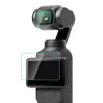 Rūdīta stikla objektīva un ekrāna aizsargs Puluz priekš DJI OSMO Pocket 3 PU950T