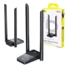 WiFi adapter Baseus FastJoy 1800Mbps Melns — dual-band USB tīkla adapteris