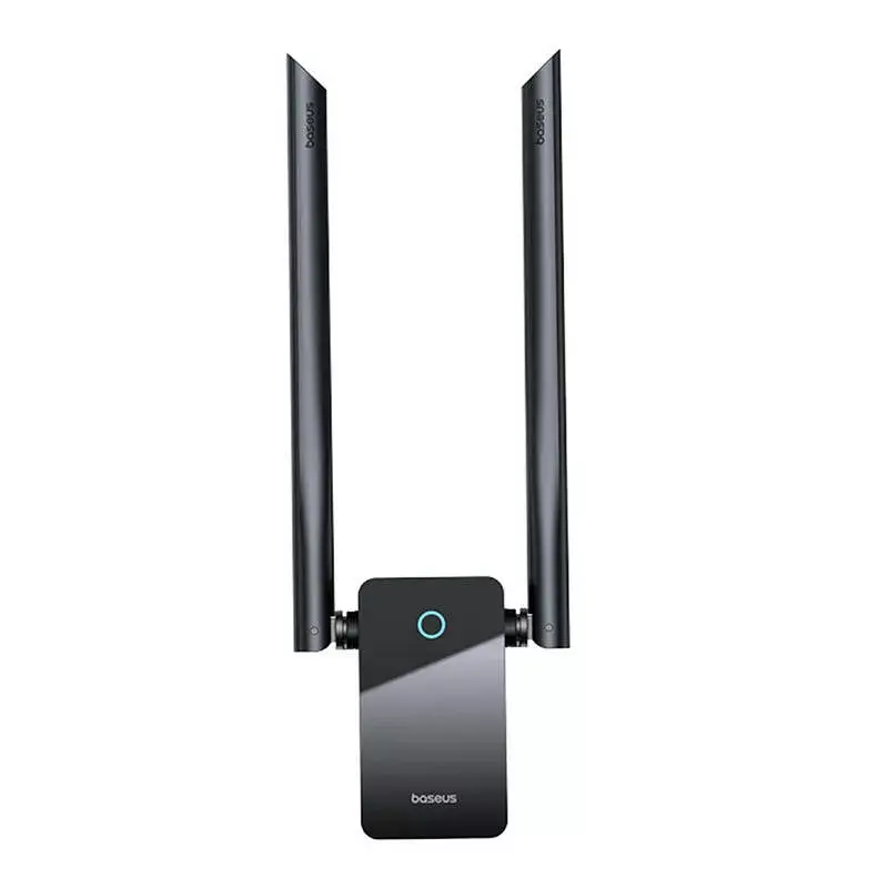 WiFi adapter Baseus FastJoy 1800Mbps Melns — dual-band USB tīkla adapteris