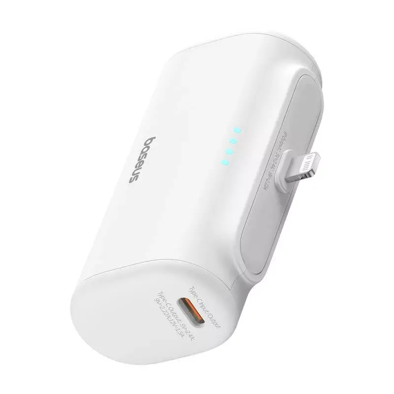 Ārējais akumulators OS-Baseus Compact IP 5000mAh 20W (balts)