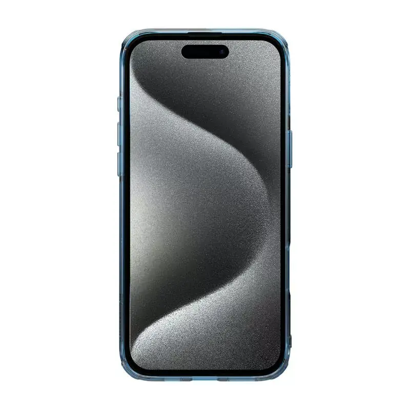 TPU maciņš Nillkin Nature iPhone 16 Plus — magnētisks, zils, plāns aizsargvāciņš