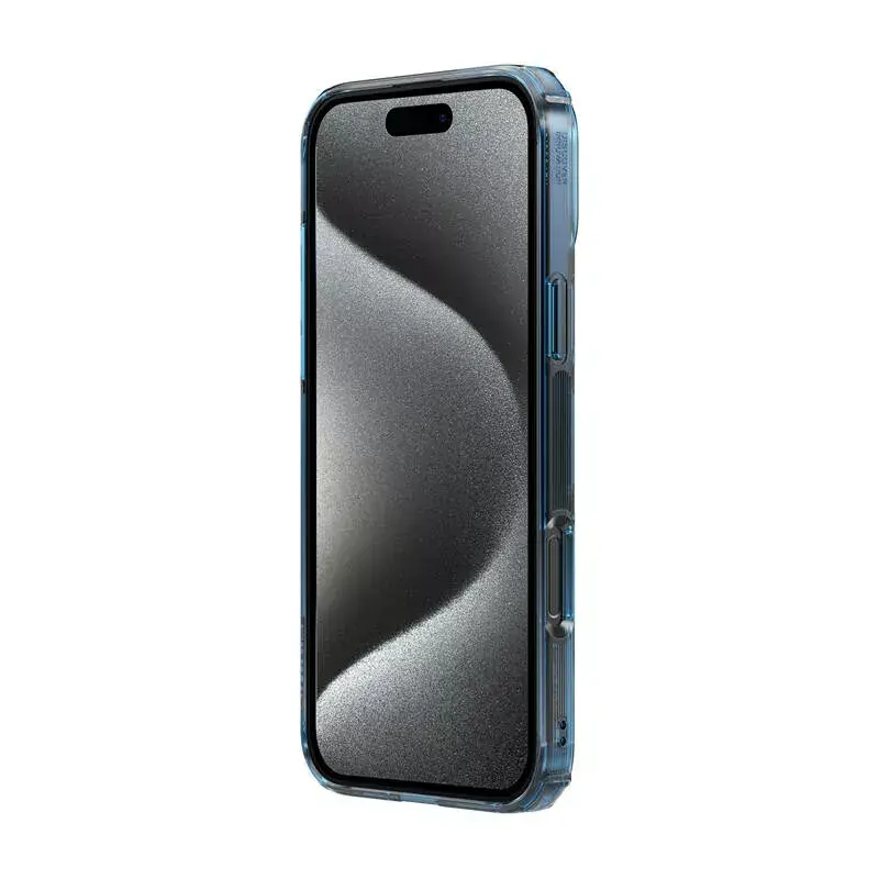 TPU maciņš Nillkin Nature iPhone 16 Plus — magnētisks, zils, plāns aizsargvāciņš