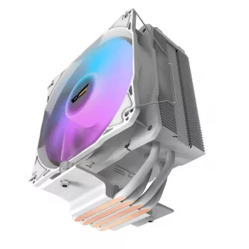 Gaisa dzesētājs Darkflash Z4 Pro Mist balta — 120 mm ventilators, hidrauliskais gultnis, 200 W TDP, atbalsta AM5/AM4/LGA1700/1200/115x