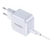 USB-C strāvas lādētājs CHOETECH PD8007 45W ES balts – USB‑C PD 45W