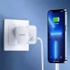 USB-C strāvas lādētājs CHOETECH PD8007 45W ES balts – USB‑C PD 45W