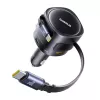 Automašīnas lādētājs Baseus Enjoyment Max 90W ar USB-C un USB-A pieslēgvietām