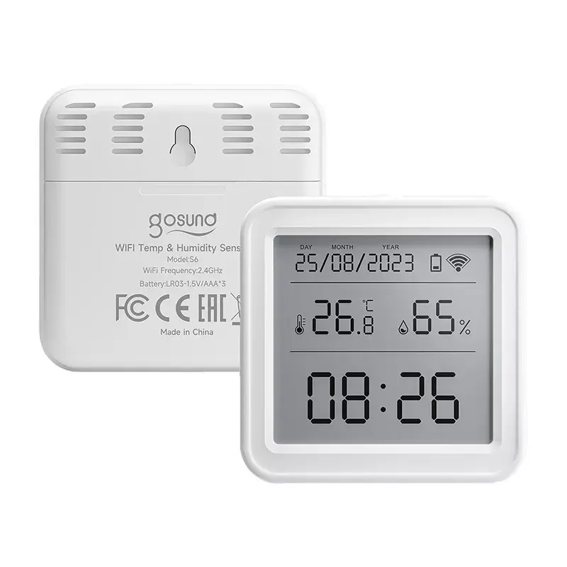 Temperatūras un mitruma sensors Gosund ST17 Zigbee ar LCD displeju