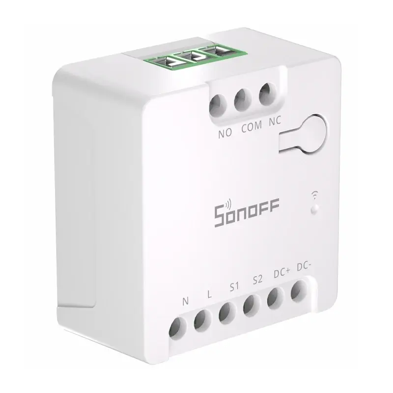 Viedais Wi-Fi slēdzis Sonoff MINI-D maiņstrāva/līdzstrāva 12–48 V sausais kontakts