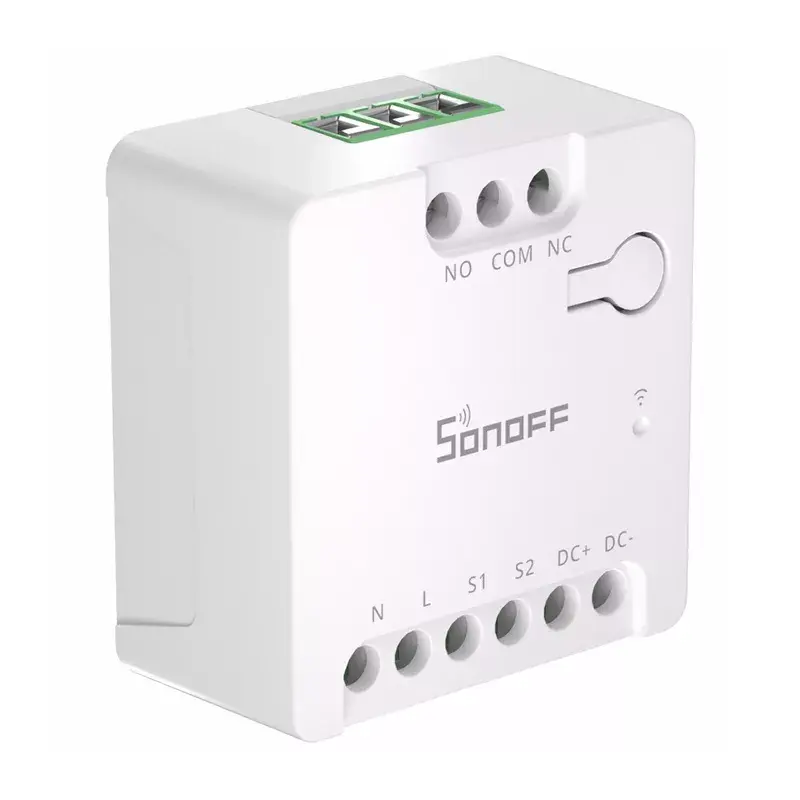 Viedais Wi-Fi slēdzis Sonoff MINI-D maiņstrāva/līdzstrāva 12–48 V sausais kontakts