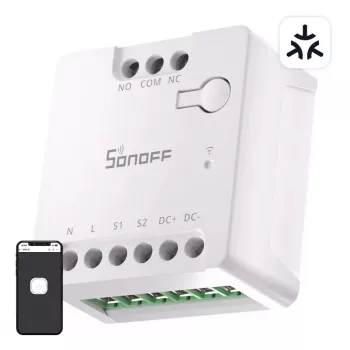 Viedais Wi-Fi slēdzis Sonoff MINI-D maiņstrāva/līdzstrāva 12–48 V sausais kontakts