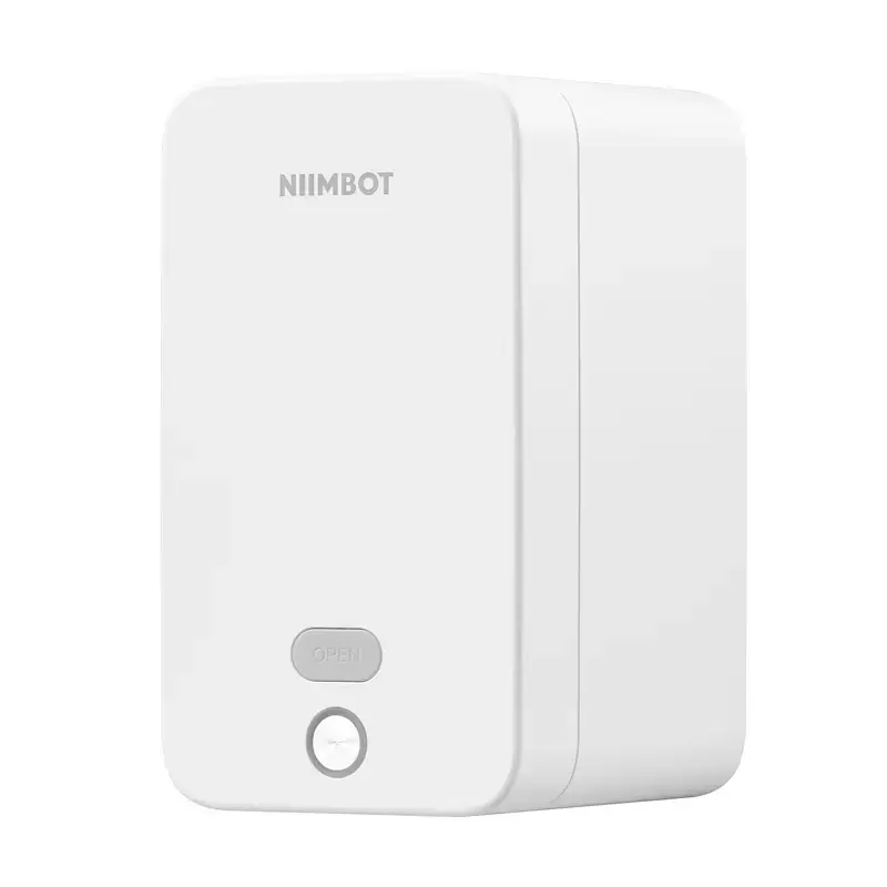 Niimbot K2 portatīvais etiķešu printeris balts — pārnēsājams Bluetooth etiķešu printeris, kompakts dizains