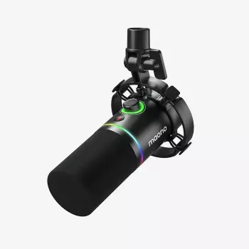 Podkāsta mikrofons MAONO PD200X Melns — vadu XLR/USB-C, jutība -52 dB, 40–16000 Hz