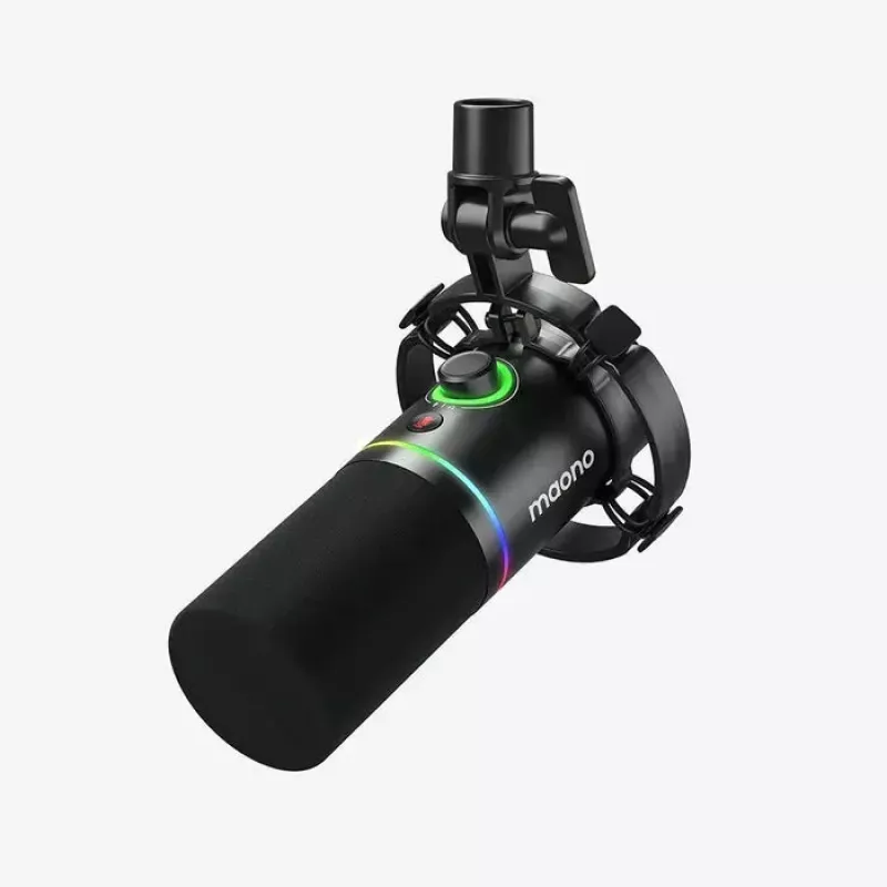 Podkāsta mikrofons MAONO PD200X Melns — vadu XLR/USB-C, jutība -52 dB, 40–16000 Hz
