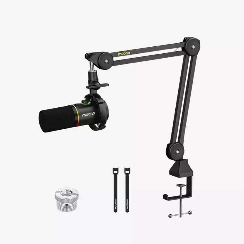 Podkāsta mikrofons MAONO PD200X Melns — vadu XLR/USB-C, jutība -52 dB, 40–16000 Hz