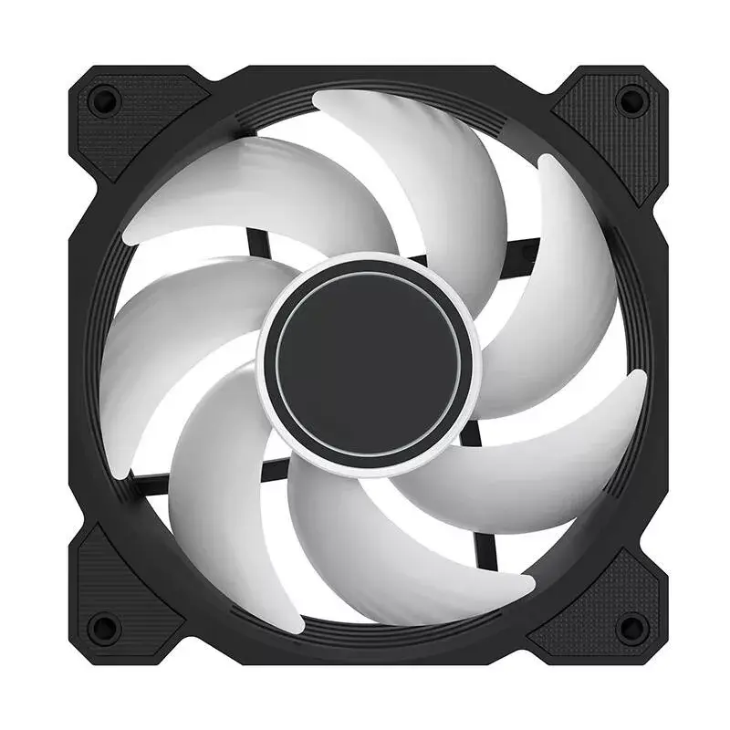 Dzesēšanas ventilators Darkflash DR08 (melns) — korpusa/procesora ventilators, modelis DR08 melns