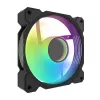 Dzesēšanas ventilators Darkflash DR08 (melns) — korpusa/procesora ventilators, modelis DR08 melns