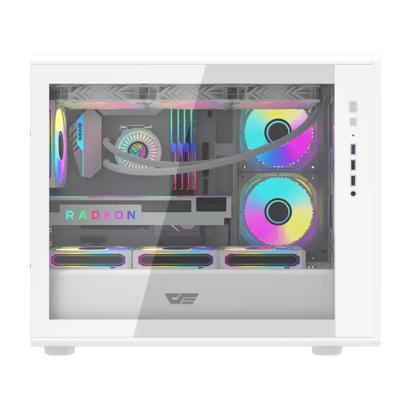 Datorkorpuss Darkflash DB460M Micro ATX Balts
