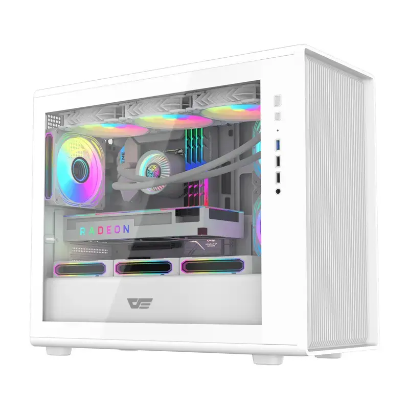 Datorkorpuss Darkflash DB460M Micro ATX Balts