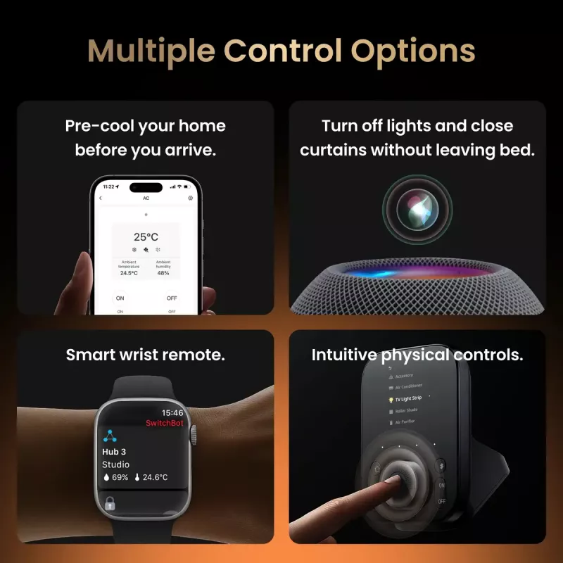 SwitchBot Hub 3 viedās mājas raidītājs Bezvadu Sienas stiprinājums IR bezvadu W7202100