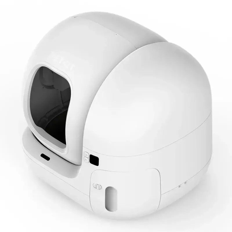 Pašattīroša kaķu tualete PETKIT PURA MAX 2 — balta, automatizēta tīrīšana