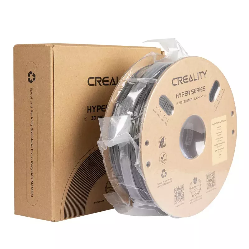 Creality 3D Hyper PLA-CF Oglekļa šķiedras melna 1 kg