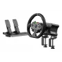 Moza Racing R5 Bundle, Stūre + Pedāļi, PC, Vadu, Melns, Alumīnijs, Āda, Tērauds, Alumīnijs, Āda