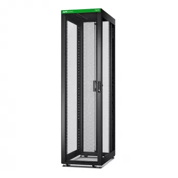 APC Easy Rack, 48U, melns, ar jumtu, ritentiņiem, kājiņām, 4 kronšteiniem un apakšu, bez sānu paneļiem, 2258A x 600P x 1000D mm