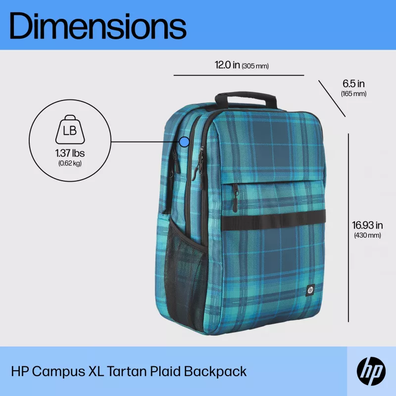 Ikdienas mugursoma HP Campus XL Tie Dye Melns Pattern