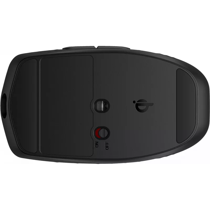 HP 695 uzlādējama bezvadu pele, piemērota abām rokām, Bluetooth, 4000 DPI, melna