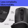 HP 695 uzlādējama bezvadu pele, piemērota abām rokām, Bluetooth, 4000 DPI, melna