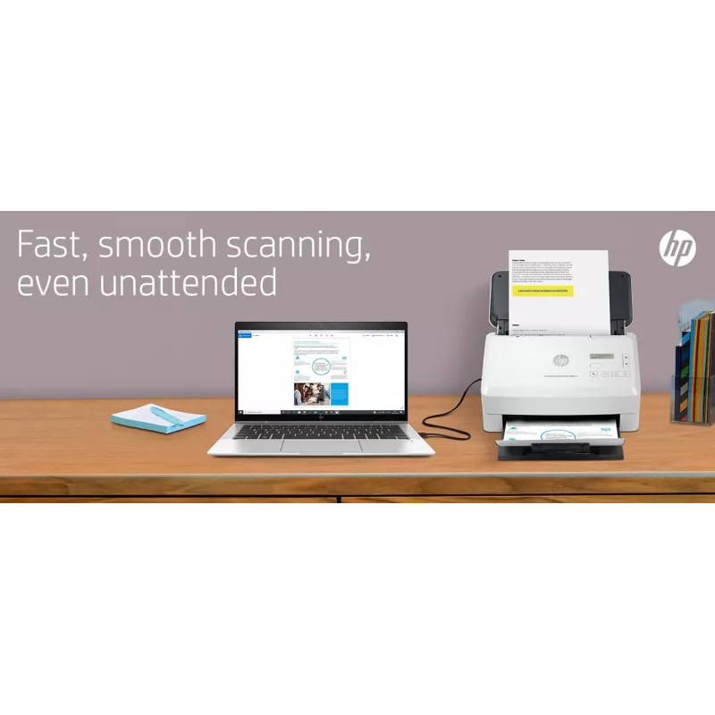 HP Scanjet Enterprise Flow 5000 s5 lokšņu padeves skeneris 600 x 600 DPI A4 Balts