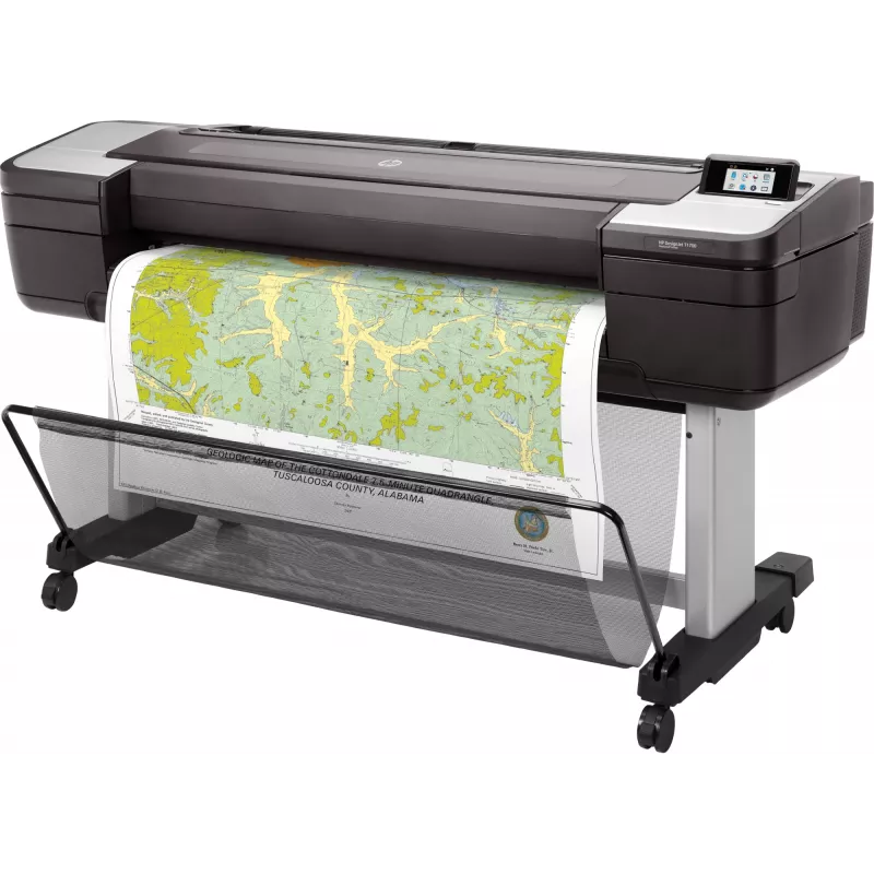 HP Designjet T1700 44 collu printeris, termiskā tintes strūkla, 2400 x 1200 DPI, HP-GL/2, TIFF, JPEG, CALS G4, URF, ciāna, foto melna, matēta melna, fuksīna, dzeltena, 2400 x 1200 DPI, 116 lpp/h
