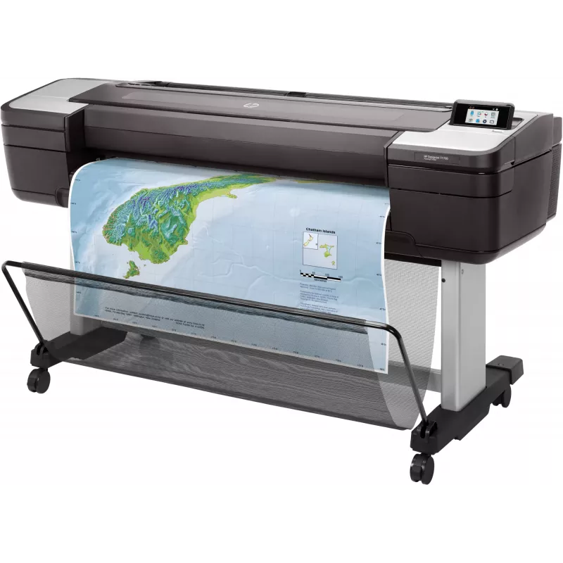 HP Designjet T1700 44 collu printeris, termiskā tintes strūkla, 2400 x 1200 DPI, HP-GL/2, TIFF, JPEG, CALS G4, URF, ciāna, foto melna, matēta melna, fuksīna, dzeltena, 2400 x 1200 DPI, 116 lpp/h