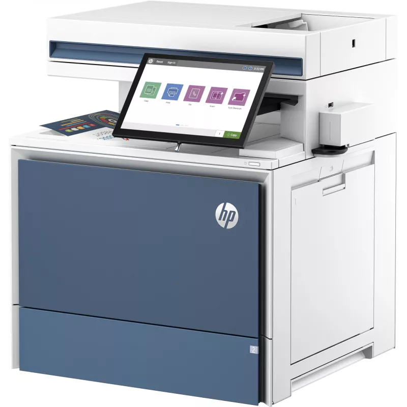 HP Color LaserJet Enterprise Flow MFP 5800zf printeris, lāzeris, krāsu druka, 1200 x 1200 DPI, A4, tiešā druka, balts