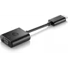 HP HDMI uz VGA adapteris, 0,045 m, HDMI, VGA (D-Sub), vīrišķais, sievišķais, melns