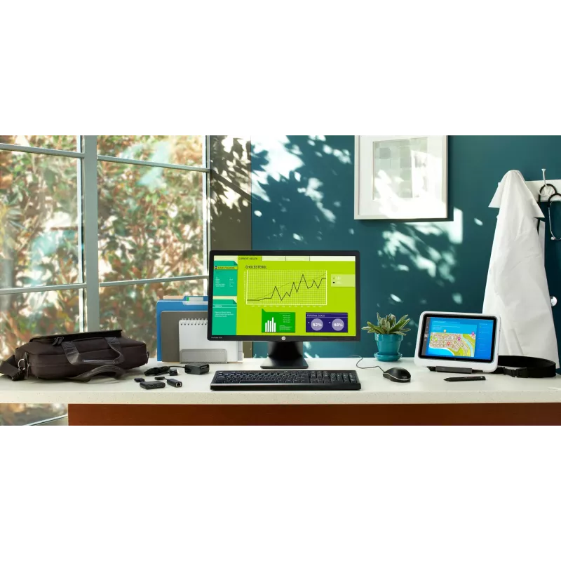 HP HDMI uz VGA adapteris, 0,045 m, HDMI, VGA (D-Sub), vīrišķais, sievišķais, melns