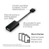 HP HDMI uz VGA adapteris, 0,045 m, HDMI, VGA (D-Sub), vīrišķais, sievišķais, melns