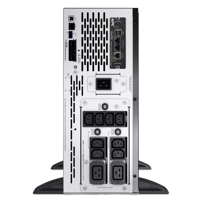 APC Smart-UPS X SMX3000HVNC - 3000VA, 8x C13 + 2x C19 kontaktligzdas, USB, paplašināms darbības laiks, īss dziļums, NMC