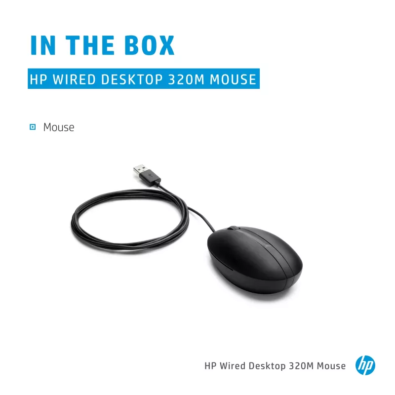 HP 9VA80AA pele, melna, USB
