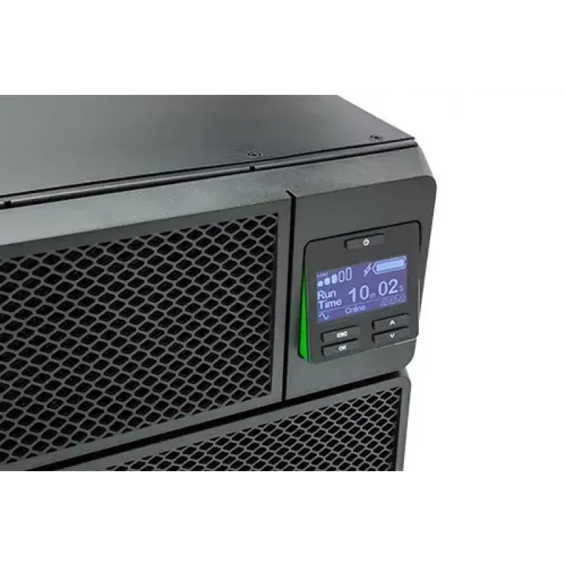 APC Smart-UPS On-Line, 5kVA, Rackmount 3U, 230V, 6x C13+4x C19 IEC ligzdas, tīkla karte, pagarināts darbības laiks, ar sliežu komplektu, 6 gadu garantija
